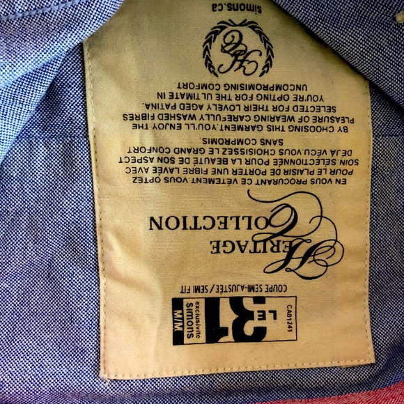 Mens medium denim 31 button down - Picture 4 of 6